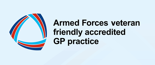 Armed Forces veteran friendly accredited GP practice